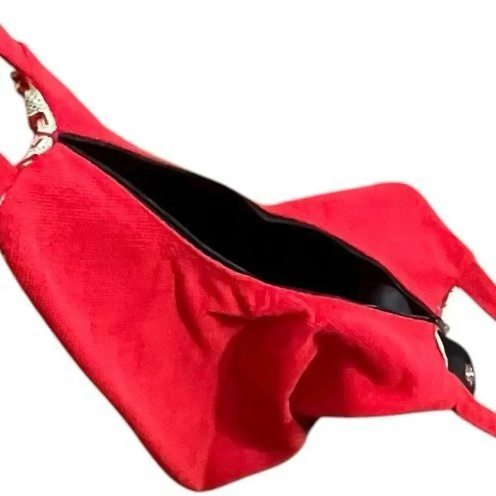 Kilim Tapestry‎ Red Folk Art Evil Eye Magnetic & Zip Shoulder Bag